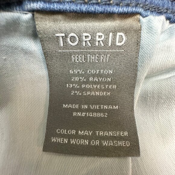 Torrid Jeans Womens 14R Blue Denim Luxe Super Skinny Super Soft Stretch Mid-Rise - Picture 4 of 9